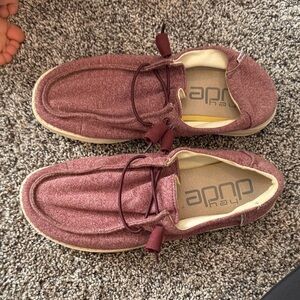 Hey Dude Burgundy Casual Shoes